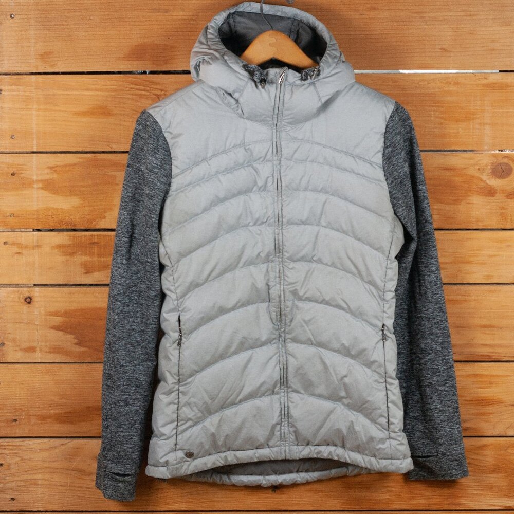 Outdoor Research Plaza Down Hoodie in Alloy - Women's MD